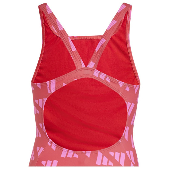 Adidas Παιδικό ολόσωμο μαγιό Logo Graphic V-Back Swimsuit